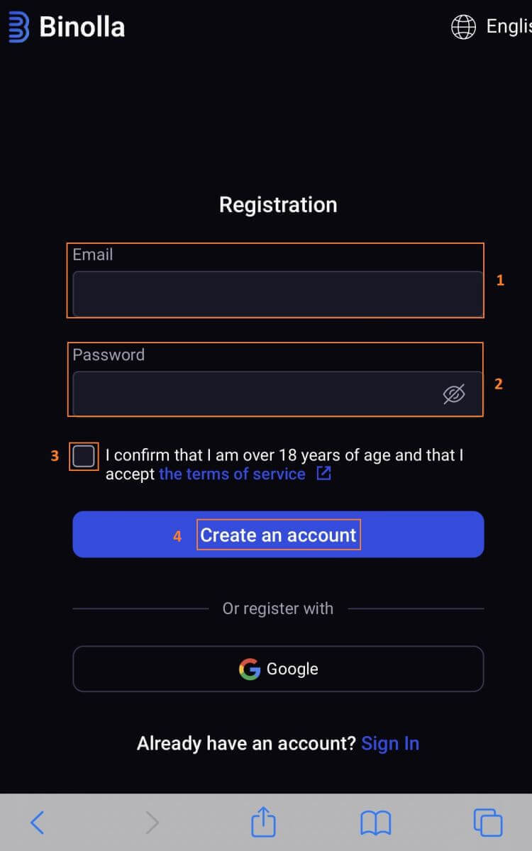 How to Open a Demo Account on Binolla